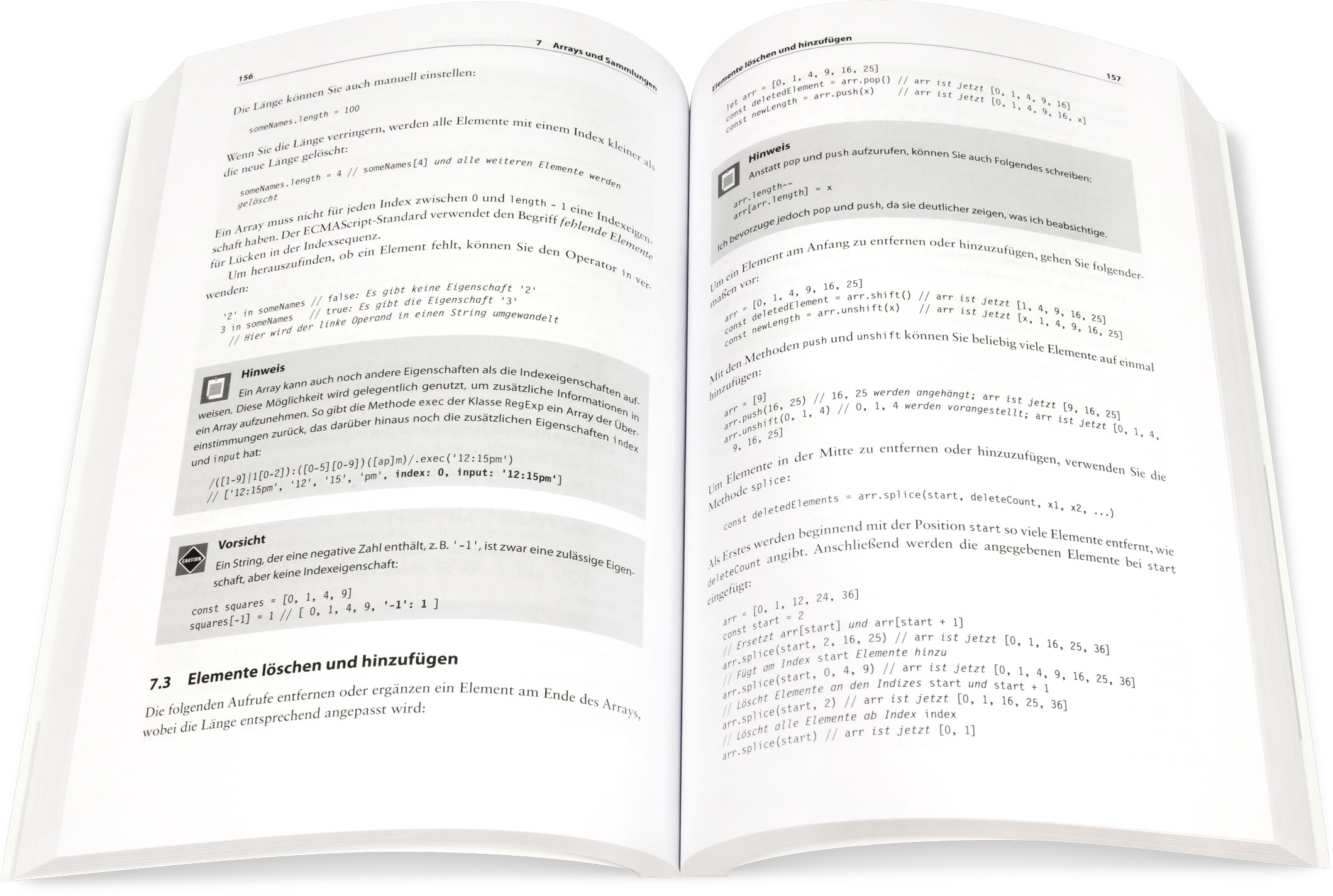 Blick ins Buch: JavaScript für Ungeduldige