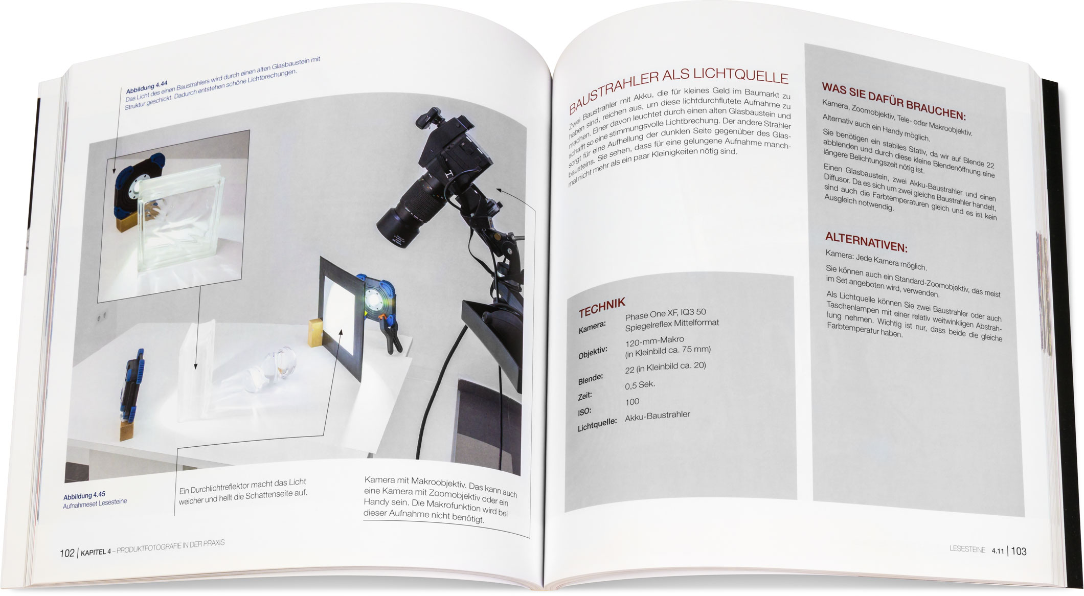 Blick ins Buch: Produktfotografie