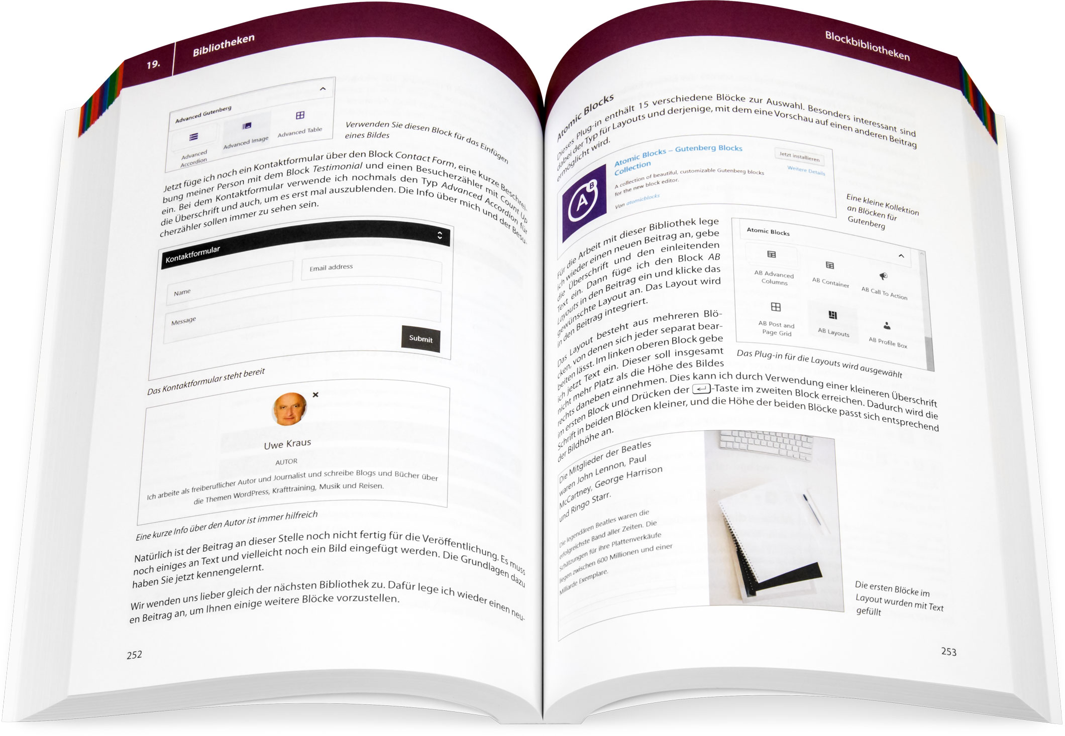Blick ins Buch: WordPress 5 - Das Praxisbuch