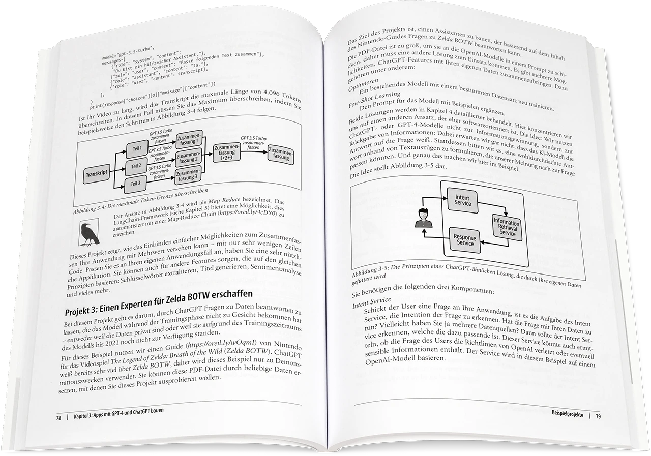 Blick ins Buch: Anwendungen mit GPT-4 und ChatGPT entwickeln