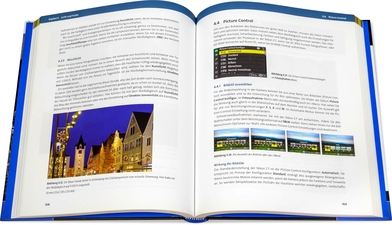 Blick ins Buch: Nikon Z f - Das Handbuch zur Kamera