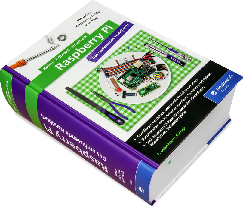 Raspberry Pi | Das umfassende Handbuch | 7. Auflage | Rheinwerk Verlag |  978-3-8362-8351-9 | edv-buchversand.de