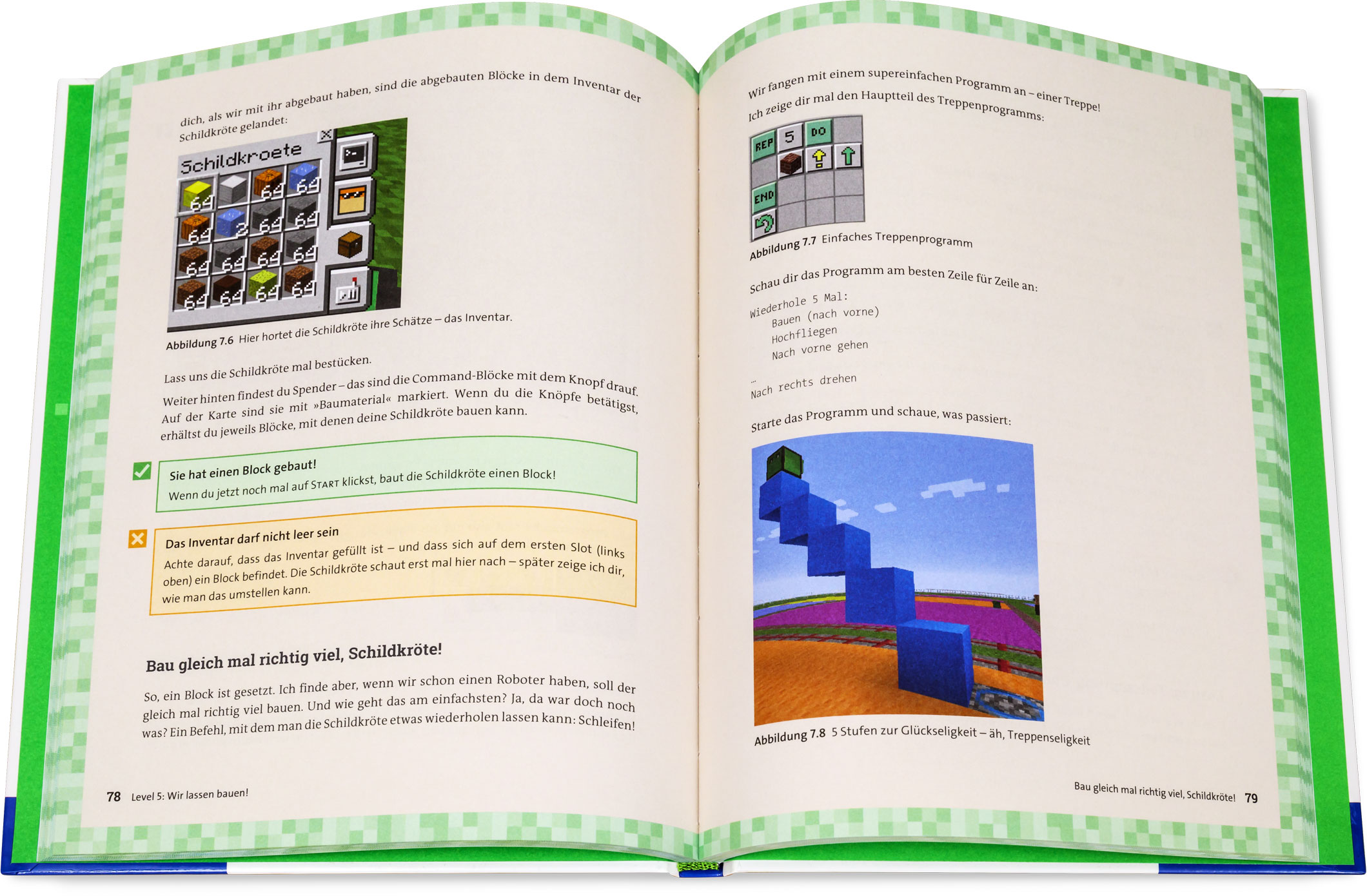 Blick ins Buch: Let’s Code! Programmieren lernen in der Minecraft-Welt