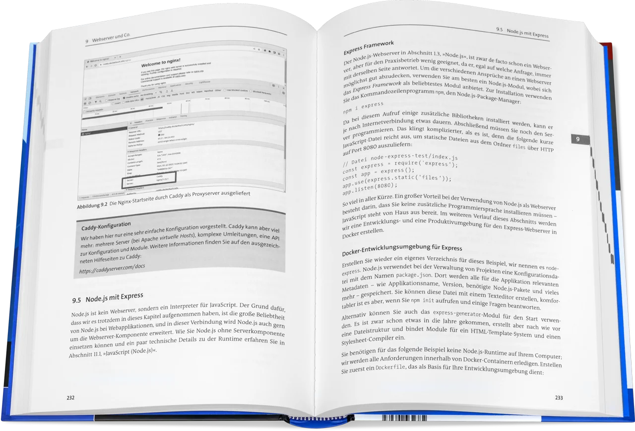 Blick ins Buch: Docker - Das Praxisbuch für Entwickler und DevOps-Teams