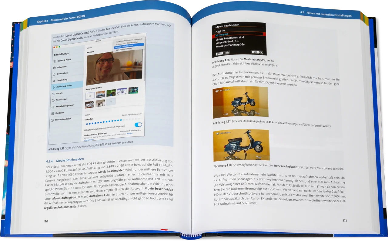 Blick ins Buch: Canon EOS R8 - Das Handbuch zur Kamera