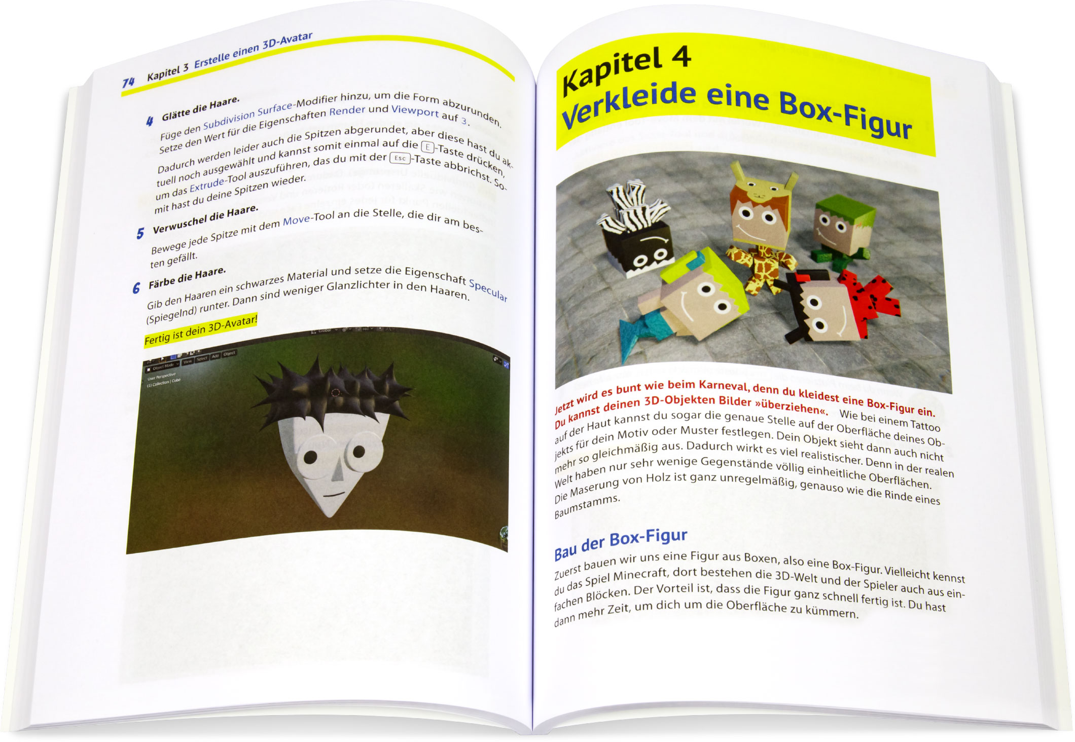 Blick ins Buch: 3D-Grafiken designen und animieren für Dummies Junior