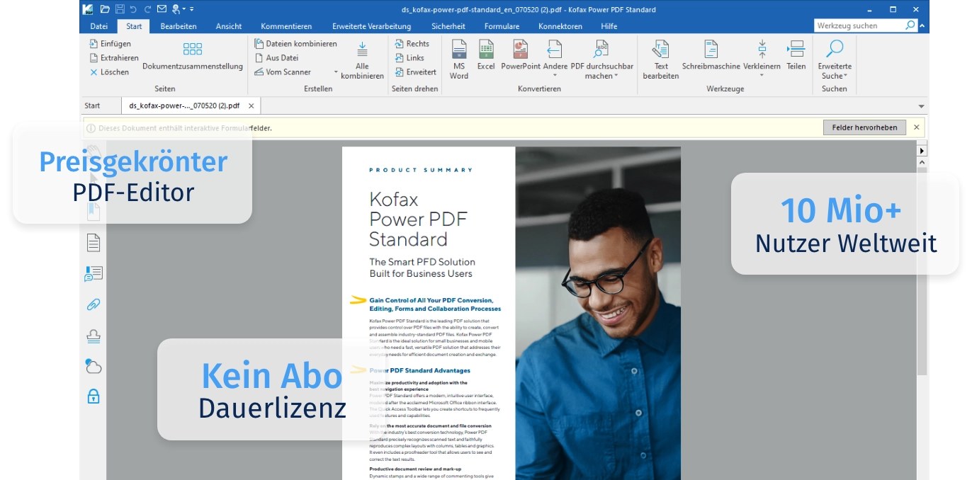 Power PDF 5.1 der preisgekrönte PDF-Editor